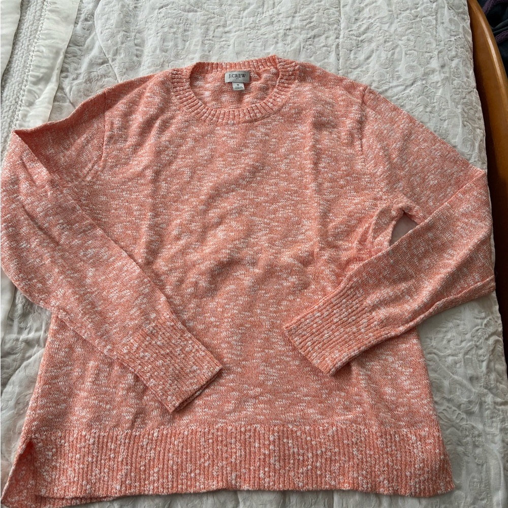 J. Crew Coral Crew Neck Sweater